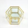 Accessories Storage Hexagon Glass Storage Box with Lid Transparent Display Case Jewelry Organizer Accessories Display