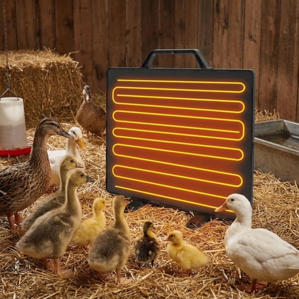 Adjustable Temperature Poultry Heating Panel Quiet Animal Heating Lamp Brooder Heating Plate Farm