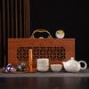 Ge Kiln Tea Set Home Office Guest Ceramic Teacup Cover Bowl Small Kung Fu Tea Set Kung Fu Tea Set