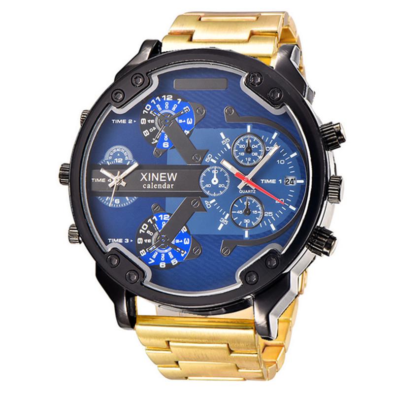 

XINEW Мужские Роскошные Часы из Золотого Сплава