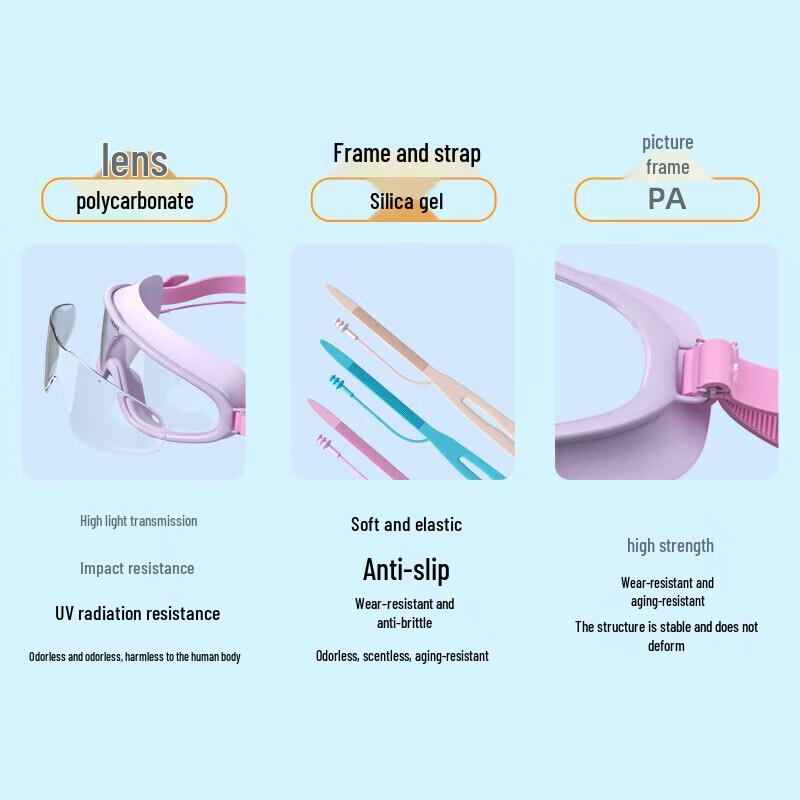 Jiehu Kids Anti-Fog Swimming Goggles & Cap Set