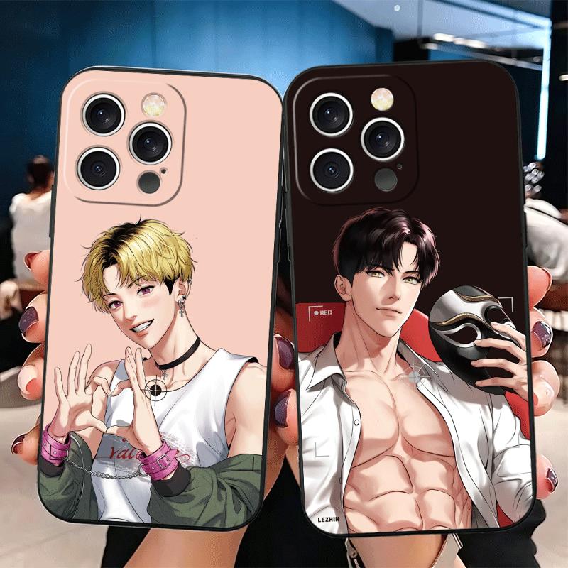 B-J A-Alex Anime Soft Phone Case for iPhone 16 16E 17 Air 15 Pro Max 14 Plus 13 Mini 11 12 7 Black Cover Back Shell