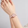 OLEVS Women's Ceramic Diamond Quartz Watch Waterproof Luminous Gold-Pink
