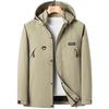Mu Qingqing Men's Outdoor Windproof Hooded Jacket