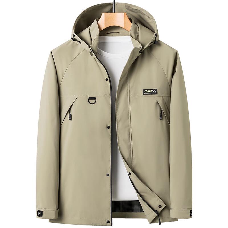 Mu Qingqing Men's Outdoor Windproof Hooded Jacket
