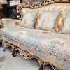 European Luxury Vintage Embroidery Sofa Cover Slipcover American Couch Cushion Living Room Furniture Protective Pillowcase