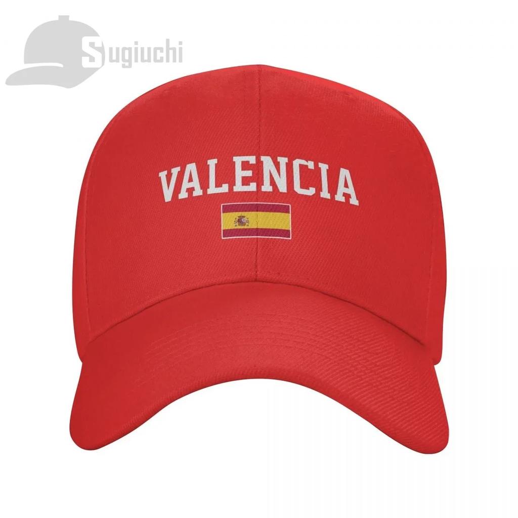 Valencia Travel City With Spain Country Flag Sun Baseball Cap Hats Adjustable For Men Women Unisex Cool Outdoor Hat