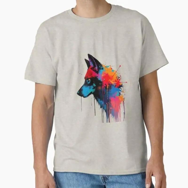 Painted Wolf Classic T shirt Made in US AUS Size S 2XL
