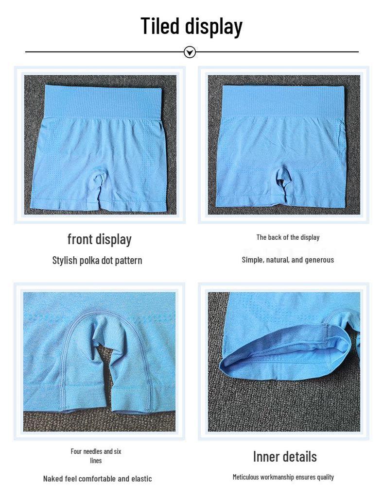 Seamless Women's Yoga and Fitness Two-Piece Set: Short Sleeve Top and Shorts