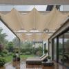 UV Protection Wave Retractable Sun Shade Canopy Waterproof Garden Sunshade Net  Pergola Frame