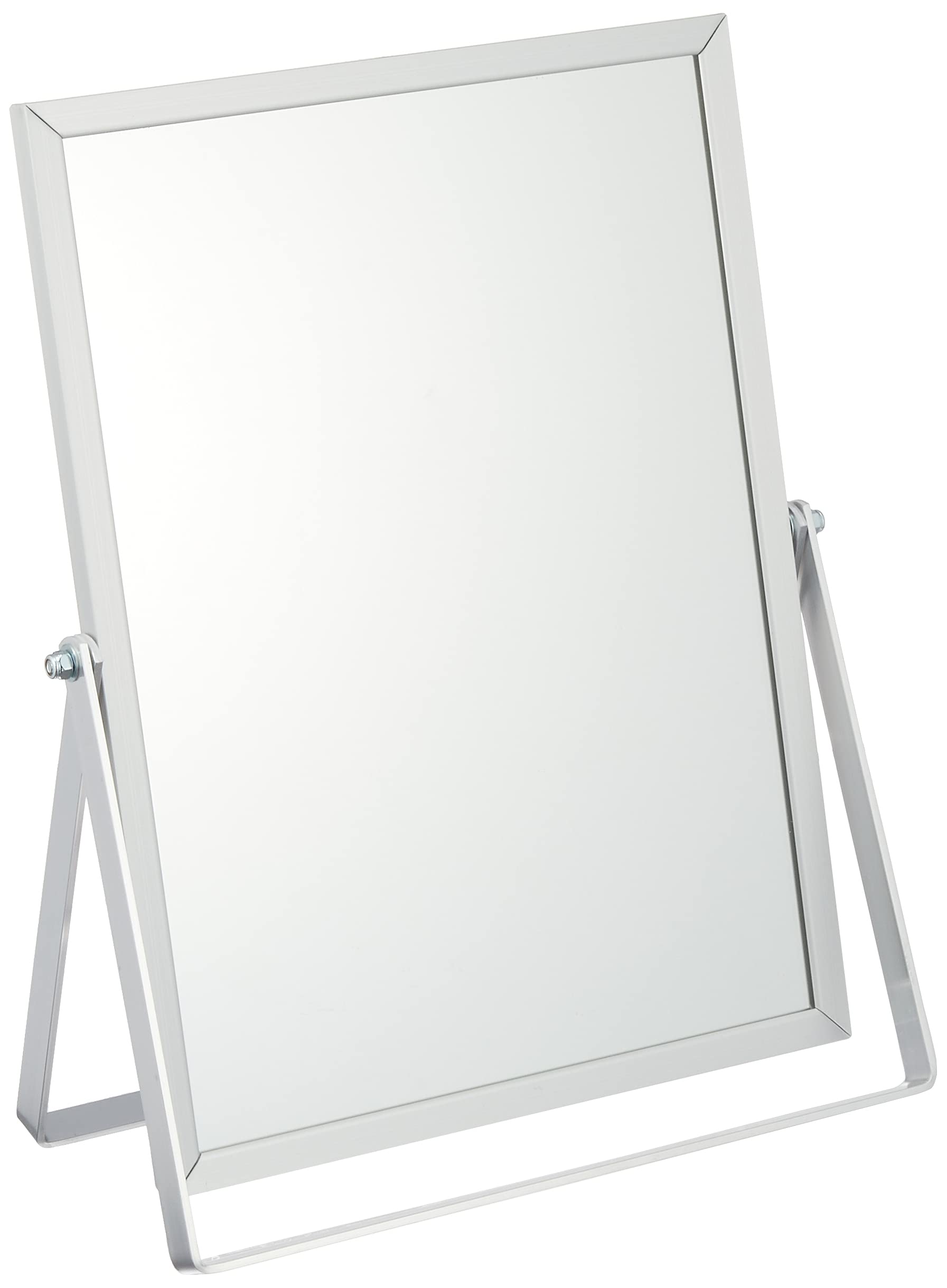 

Зеркало Merry Mirror настольное алюминиевая рама вертикальный угол серебро № 40 серебряный