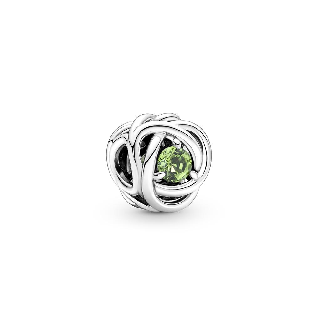 Pandora August Frühlingsgrüner Ewigkeitskreis Charm_790065C03