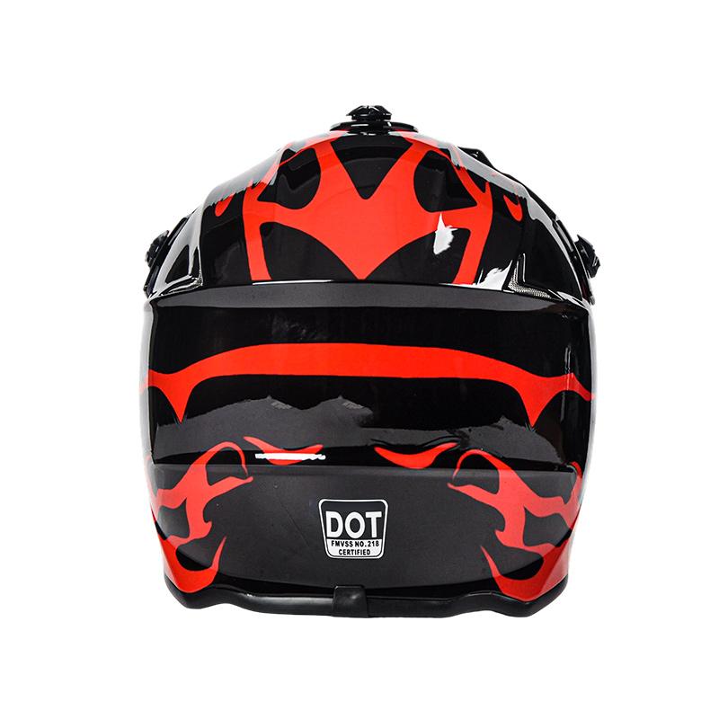 Dot Certified Children's Motorcycle Helmets Suitable for Off-Road Street Riding Mountain Bikes Helmet with Goggles and Gloves