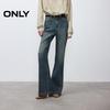 ONLY 2025 Winter Vintage Washed High-Waist Flare Jeans