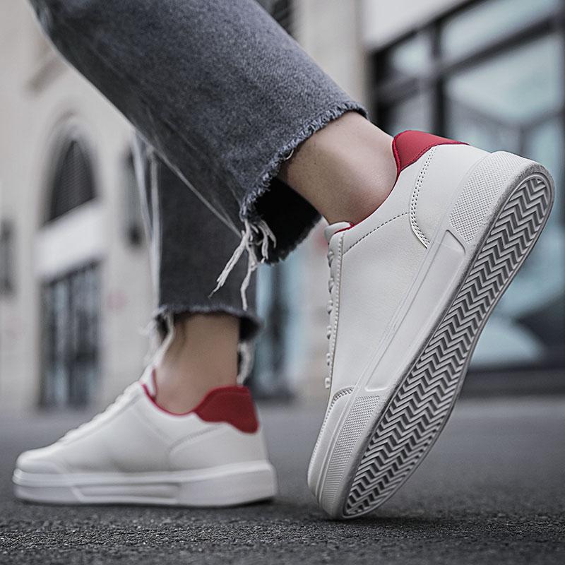 Fashion Men's Casual White Sneaker Men Concise Lace-up Shoes for Man Trendy All-match Sneakers New Male Fashion Sports Couple Shoes