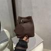Pu Leather Basket Bag Designer Women's Shoulder Bag Fashionable Crossbody Bag  Ladies