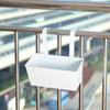 Iron Hanging Planter Pot for Balcony or Garden - Rectangular Succulent and Plant Basket