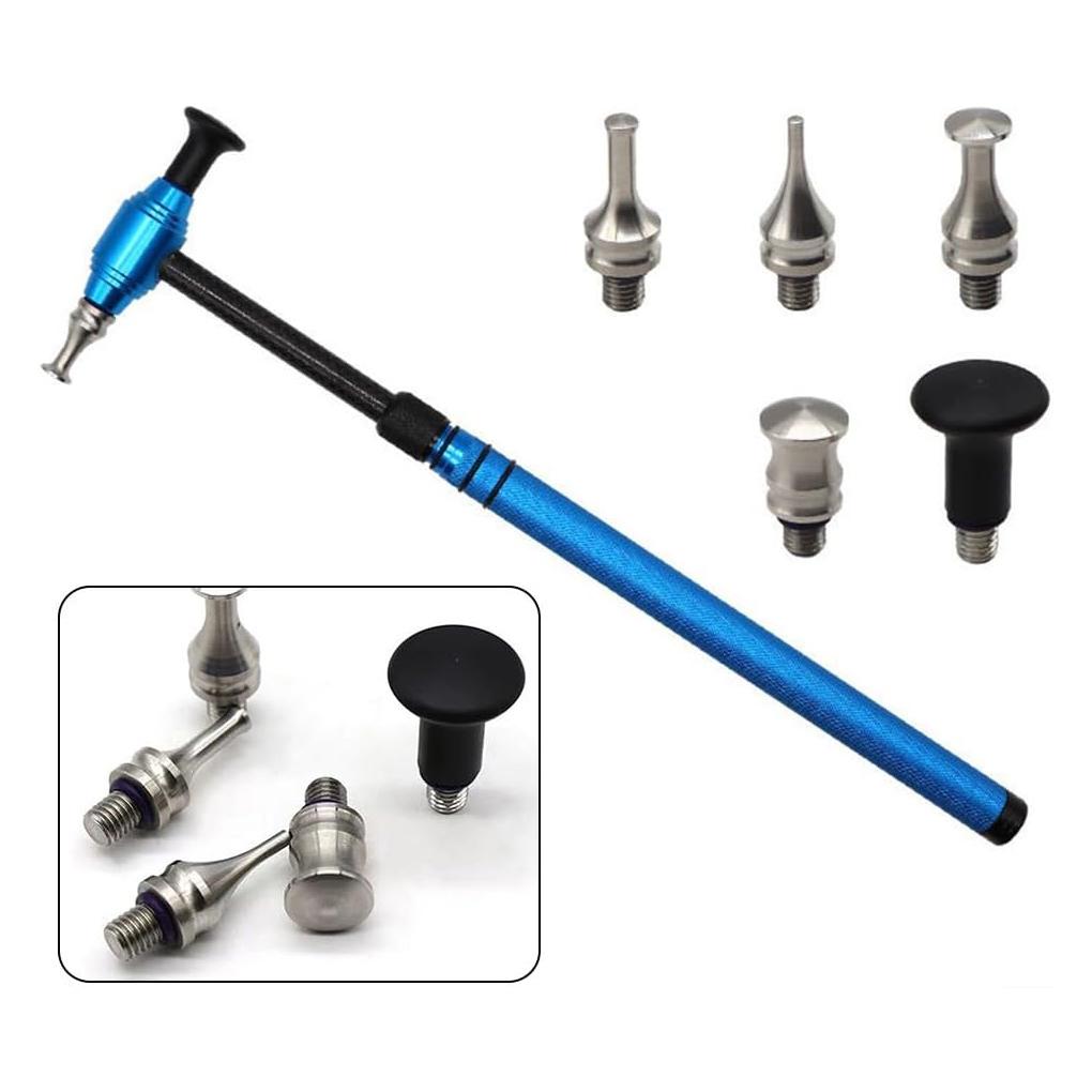 Nástroj na odstraňování promáčklin z auta, nástroj na odstraňování promáčklin s kovovým kladivem na opravu promáčklin, nastavitelná délka