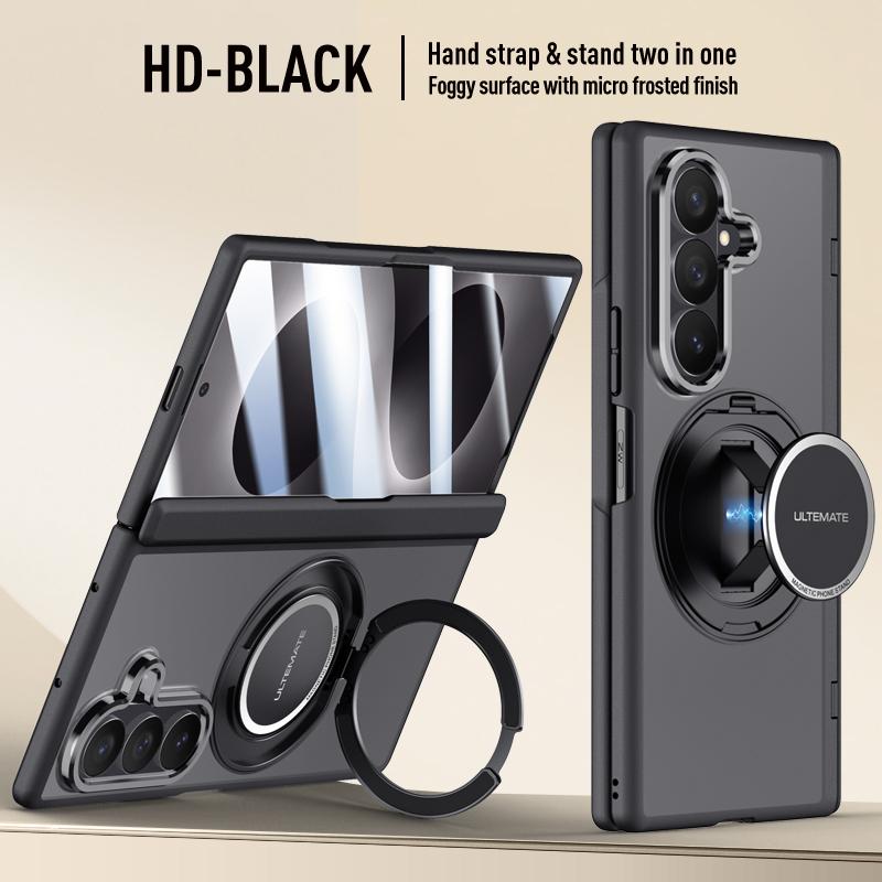 Matný matný kryt pro Samsung Galaxy Z Fold8 Ultra/Fold 8 Ultra/360° otočný magnetický držák Řemínek na ruku S krytem na skleněnou obrazovku