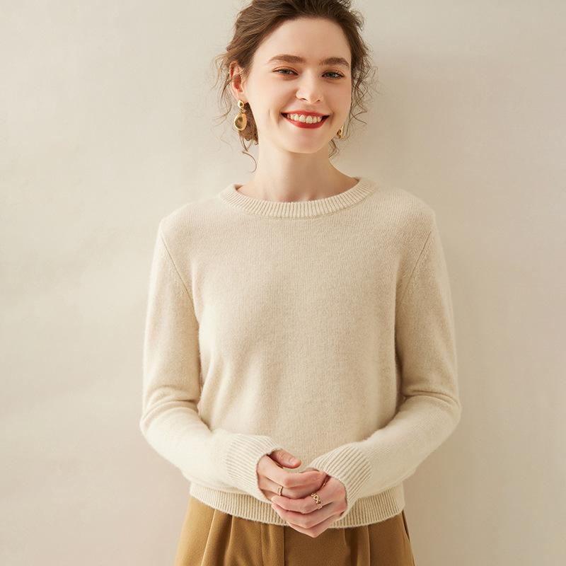 Plus Size Women's Thick Cashmere Raglan Sleeve Sweater