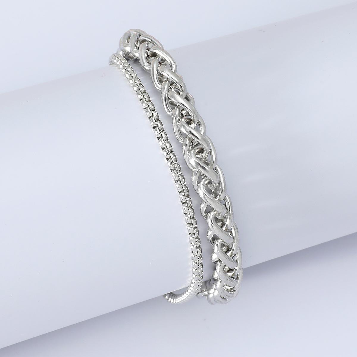 European and American Fashion Double-Layer Chain Bracelet