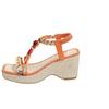 New Plus-size Women's Shoes with Wedge Heels Elastic High Heels and Sandals