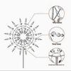 Creative Metal Windmill Outdoor Garden Wrought Iron Decoration