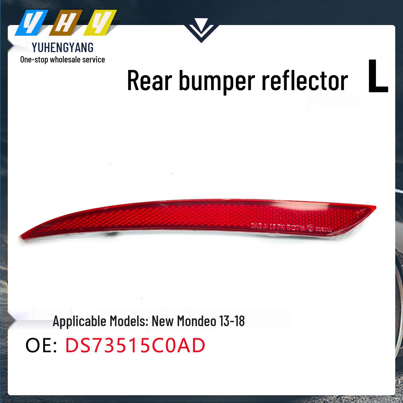 Compatible Rear Bumper Reflector for New Mondeo 2013-2018, Left Side DS73515C0AD. Three-dimensional