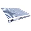 Vidaxl Awning Fabric, Blue-White, 500 X 300 Cm