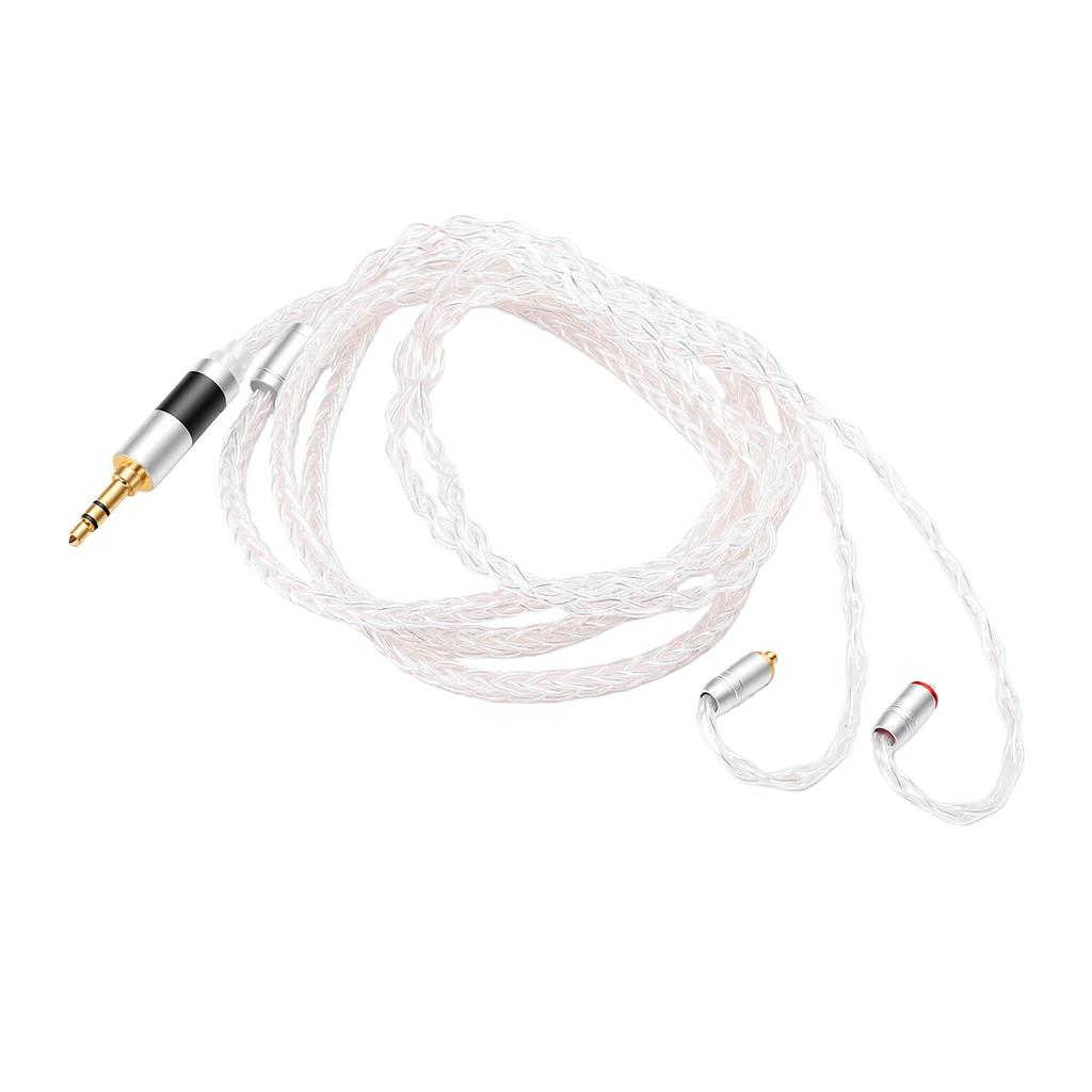 3.5mm Cable Fit for N1AP N3AP XBA A3 Headphone 4.1FT 8 Strands Earphone 3.5mm Cable Wire Replacement White