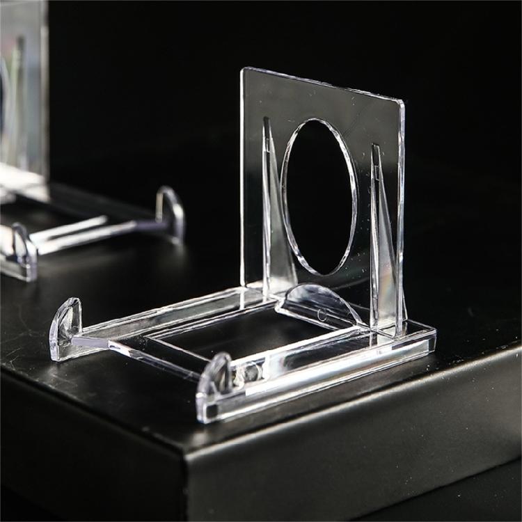 10pz Mini Supporti per Piatti in Acrilico Cavalletti Multiuso per Piatti Espositori