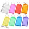 Assorted Plastic Key Tag 10/20/30PCS Random Mixed Color Flap Key Tags with Split Ring Identification Tag Easy Sorting Supply ZYF