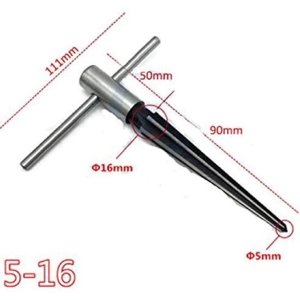 2Pcs 3-13mm/5-16mm Bridge Pin Hole Hand Held Tapered Reamers 6 Fluted Chamfer Reaming Guitar Woodworker Luthier Tool