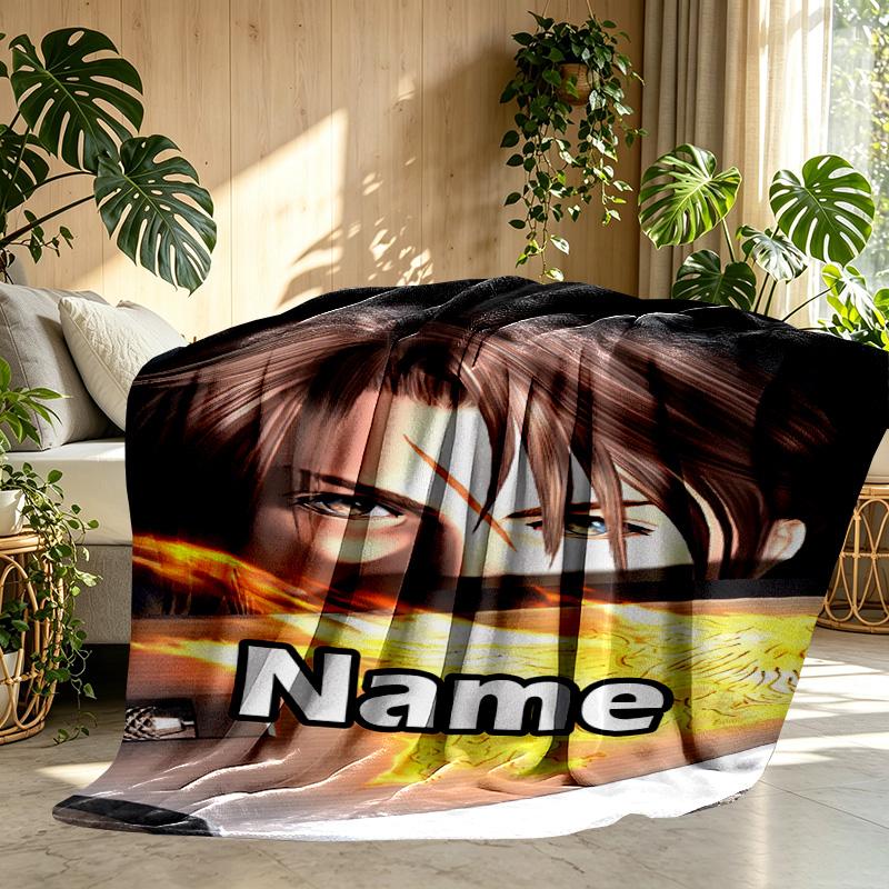 Custom Name Personalized Final Fantasy Print Blanket, Home Decor, Bedroom, Sofa, Camping, Couch, Gifts for Birthday ChristmasEnthusiasts