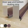 1pc 1m/39.37in Door Seal Strip Silicone Material Brush Design Door Sweep Self Adhesive Dust Blocker Under Door Gap Filler