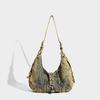 JIAERDI Retro Large Capacity Denim Tote Bag Women Fashionable Casual Crossbody Bags Handbag Ladies Vintage Shoulder Bags 2025