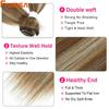 Long Hair Weaving Blonde 613 Bundles Synthetic Straight Ombre Blonde Red Brown High Temperature Fiber Hair Extensions For Women