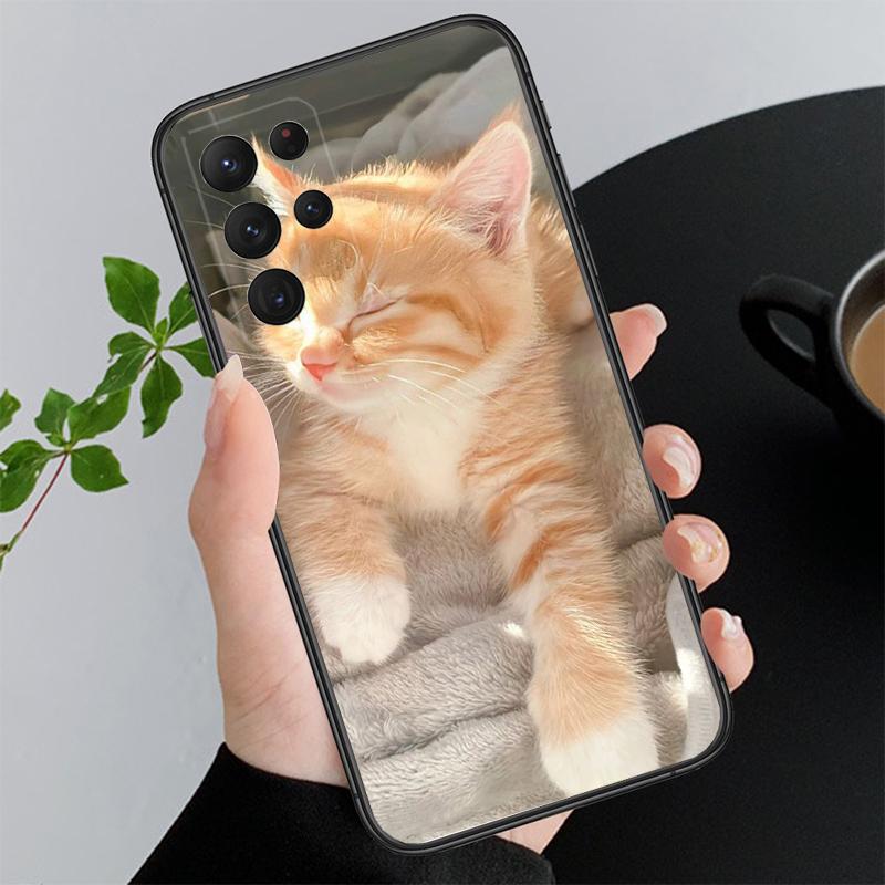 Phone Case For Samsung A17 A55 A16 A56 A35 A15 A53 A54 A33 A34 A25 A05S A52 A52S A07 A26 A06 Cute Cats