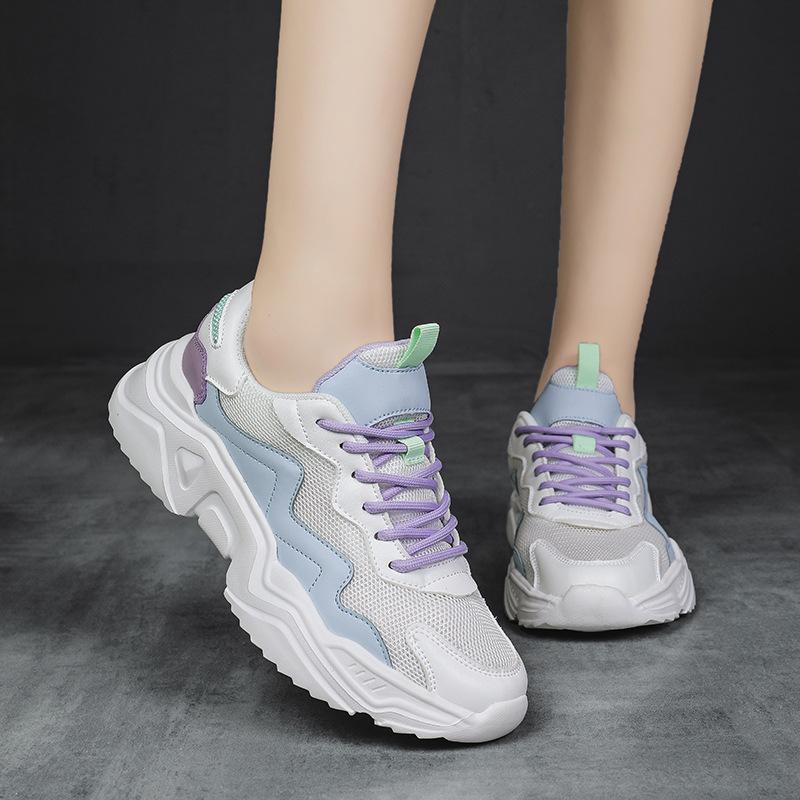 Sports Shoes Running Shoes Jogging Steadily Shoes Students Version Height-Enhancing Thick Sole Trendy And Comfortable Versatile