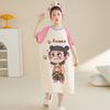 Girls Modals Sleep Dress Thin Nightgown Kids 3-8 Years Cartoon Princess Style Soft Comfortable Home Wear