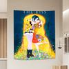 The Kiss Tapestry  Romantic Wall Hanging with Vibrant Colors for Bedroom and Living Room Decor Perfect Gift