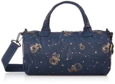 Hapitas Mini Roll Bostonväska, Snoopy Mini Boston Axelväska, HAP0111, Dam, PN45. Astro Starry, En storlek