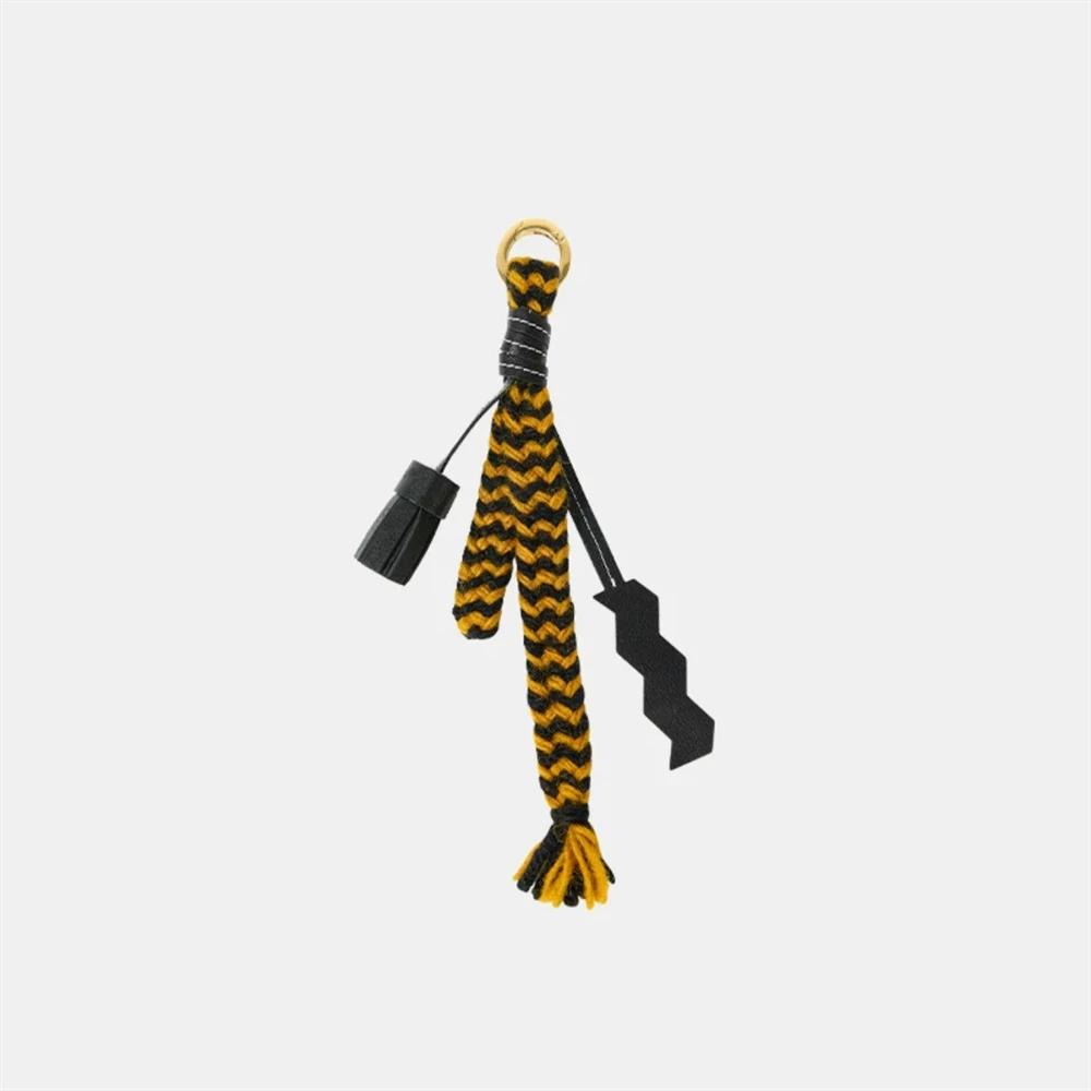 2025 Women's Popular Knitted Rope Keychain - Leather Rope Bag Pendant, Wallet Key Backpack Keyring Gift