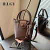 Retro High-End Feeling Work Handbag One-Shoulder Messenger Bucket Bag