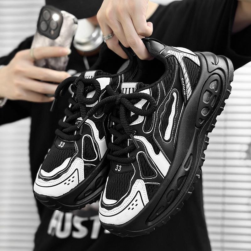 Fashion New High Quality Korean Men's Casual Sneakers Thick Soled Height Increasing Soft Soled Sports Running Shoes Zapatos Para Hombres