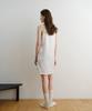 DENOAH Barca Silk Midi Dress (White)
