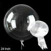 10 pezzi 10-24 pollici palloncino a bolle trasparente trasparente gonfiabile aria elio globos matrimonio compleanno festa decorazione baby shower