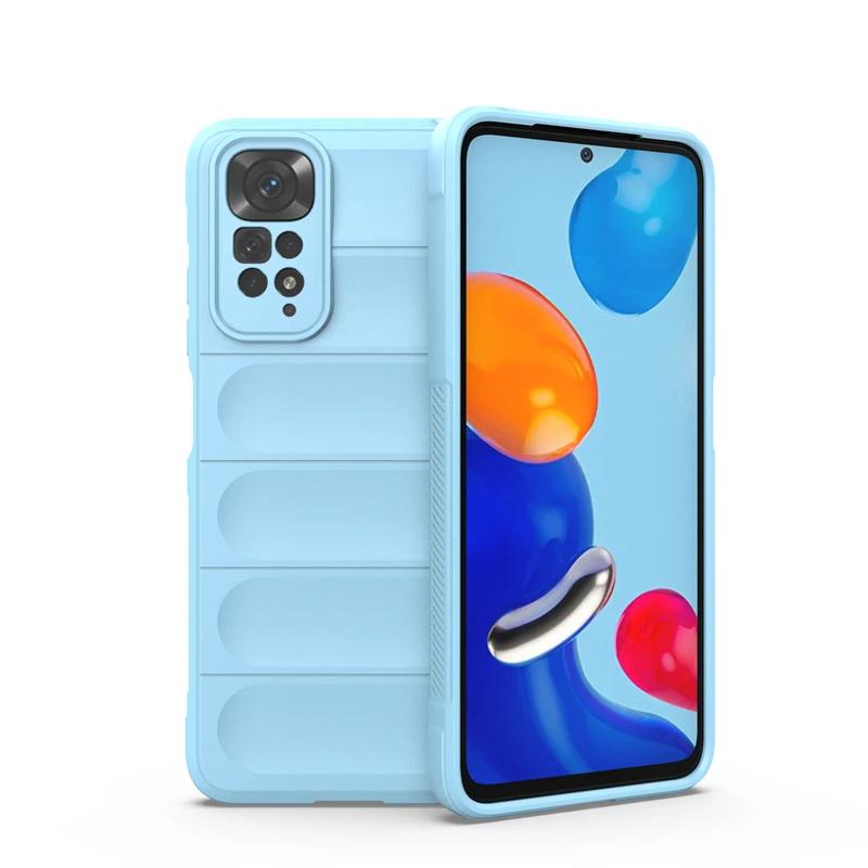 For Xiaomi Redmi Note 11s 11 Pro Global 4G Back Cover Phone Case Soft Liquid Silicone Anti-fall Shockproof Armor Protect Funda