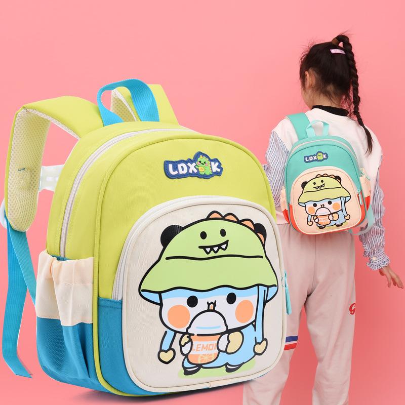 Neue Mode Macaron Farbe Kindergarten Schultasche Ultraleicht Niedlich Cartoon Junge Baby Rucksack Hochwertige Oxford Büchertasche für Mädchen 3 Jahre Alt Klasse 1-2