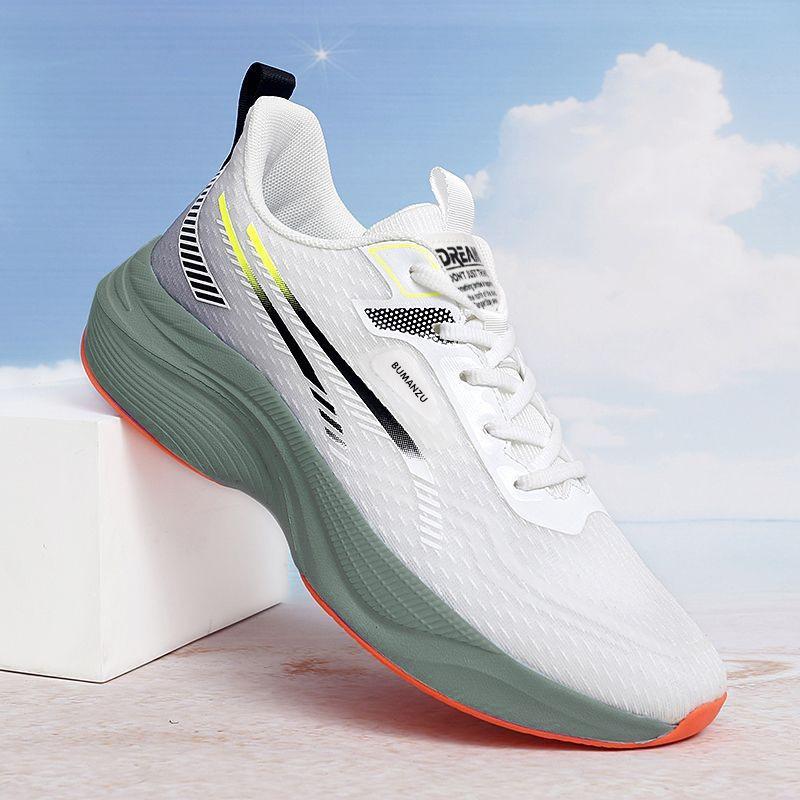Super soft and thick running shoes, new genuine shock absorption training, running breathable sports shoes, physical test racing